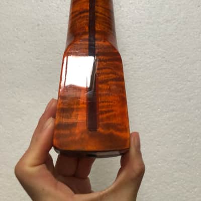 Left Handed Glossy Tiger Maple Guitar Strat Style Neck image 4