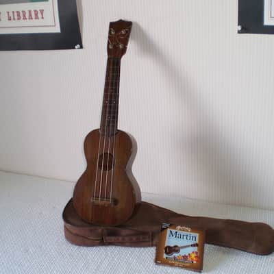 1950 Martin Ukulele Mahogany Brazilian Rosewood Vintage Soprano Model Nice! image 24