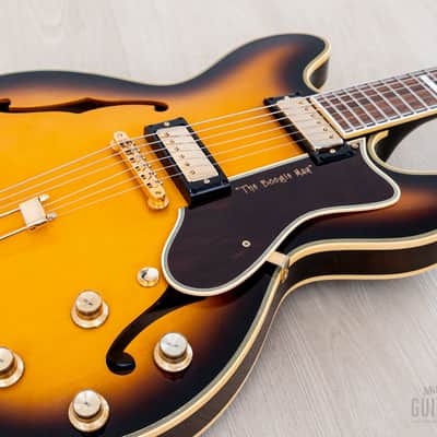 2000 Epiphone USA John Lee Hooker Signature 1964 Sheraton Sunburst, Near-Mint w/ Case, Hangtag image 7