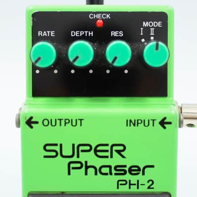 Boss PH-2 Super Phaser 1991 Made in Taiwan Black Label Guitar Effect Pedal ZD19901 image 3