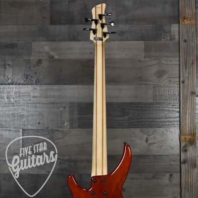 Yamaha TRBX605FM 5-String Bass Guitar - Caramel Brown image 7