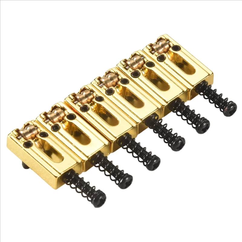 6pcs Gold Guitar Roller Bridge Tremolo Saddles image 1