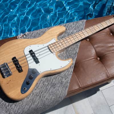 2023 Fender Heritage '70s Jazz Bass - Natural - Made in Japan - Premium Ash Body - Pro Set Up w Perfect Frets/Action/Intonation! image 10