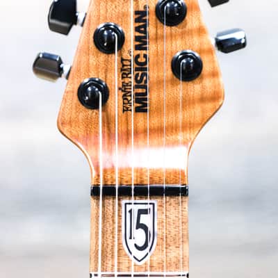 Ernie Ball Music Man JP15 John Petrucci Amber Waves Quilt Electric Guitar w/Case image 5