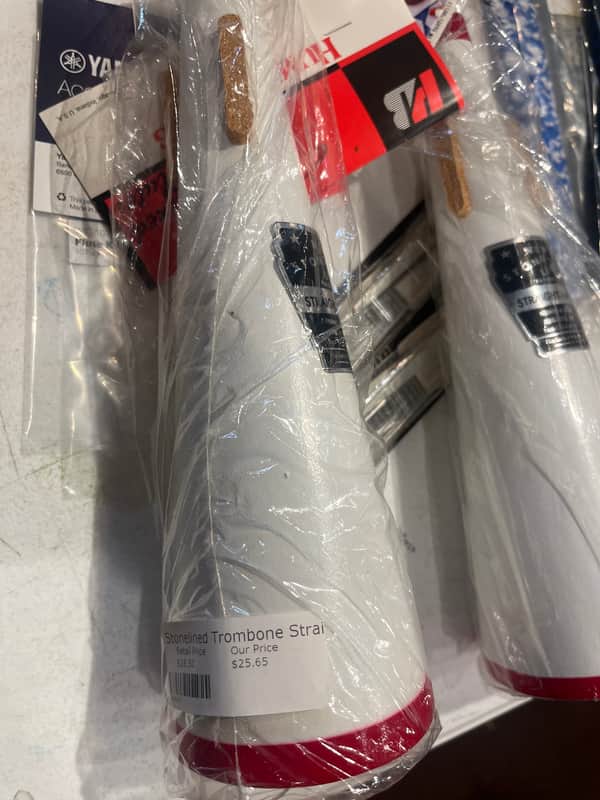 Humes & Berg 151 Stonelined Trombone Straight Mute 2010s - White image 1