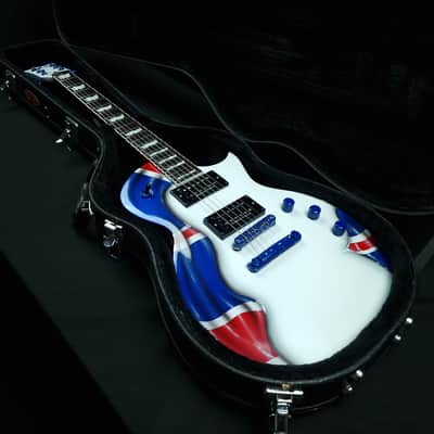 ESP LTD EC-1000 Deluxe Custom Union Jack Flag finish Seymour Duncan Distortion pickups + hardcase image 2