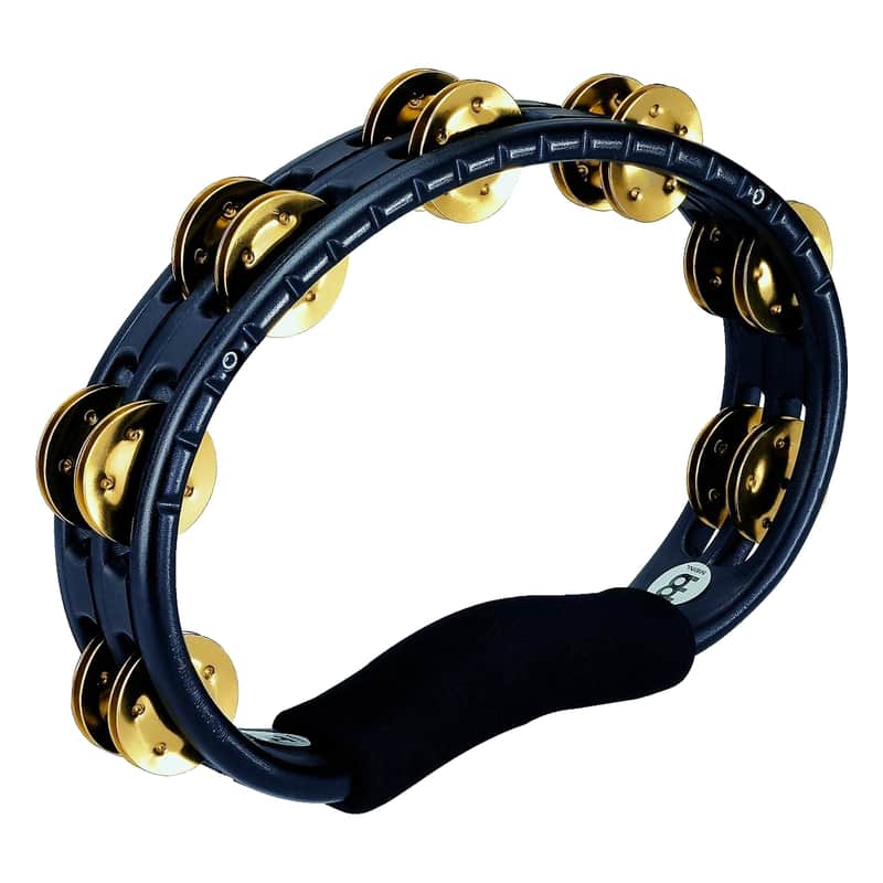Meinl TMT1B-BK Plastic Frame Double Row Brass Jingle Tambourine image 1