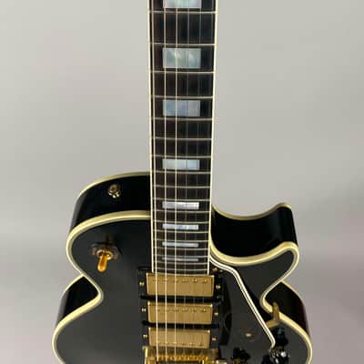 Gibson Les Paul Custom 57 re-issue - Black Triple Pickup with Bigsby, Cert, Original case and case candy. image 8