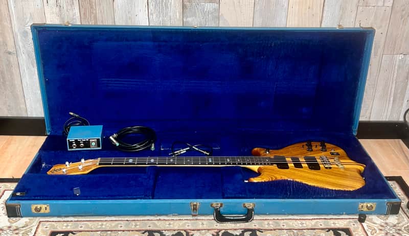 1979 Alembic Series 1, 4 String Bass, Stunning Natural Zebra Wood