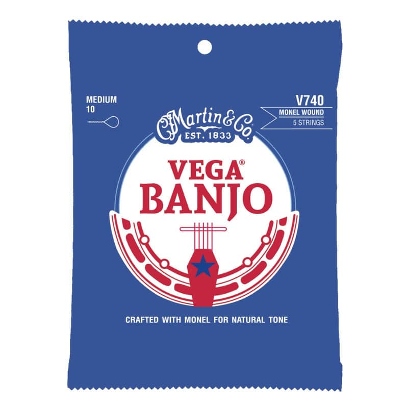 Martin V740 Vega 5-String Banjo Strings - Medium (.10 - .23) image 1