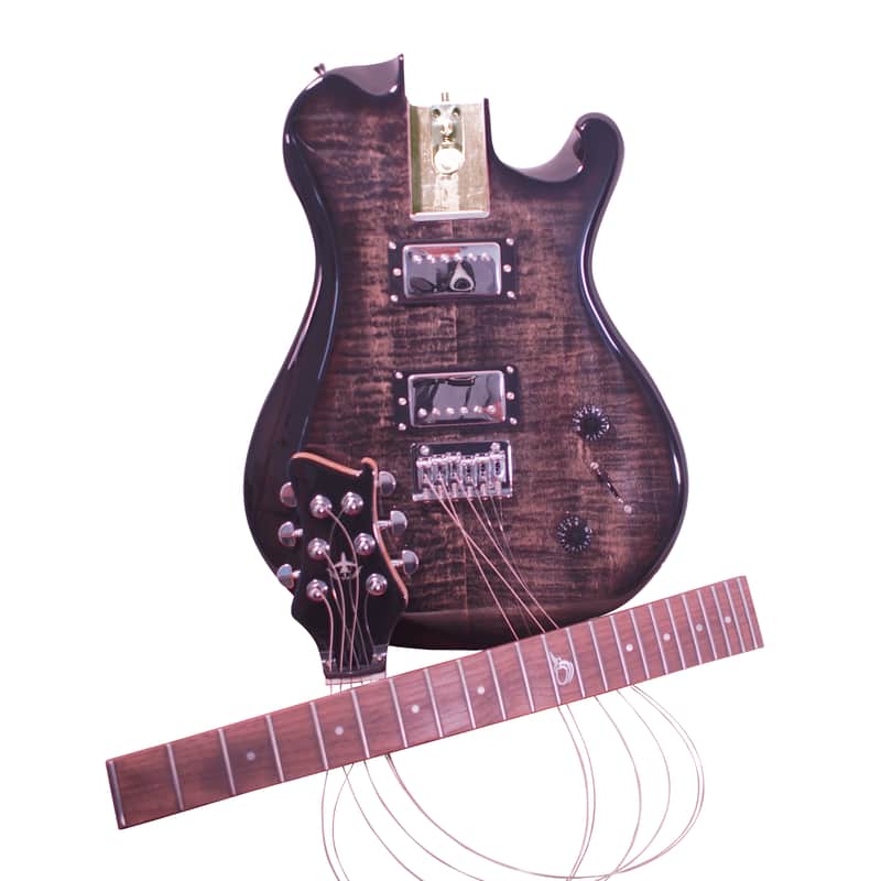 Journey Instruments OE990BK Overhead Electric 2023 - Black Collapsible Travel Guitar image 1