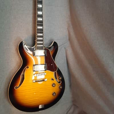 Ibanez AS93FM-AYS Antique Yellow Sunburst image 4