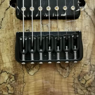 ESP E-II M-II 7-NT 7-String MIJ - Ebony FIngerboard, Dark Brown Natural Burst image 7