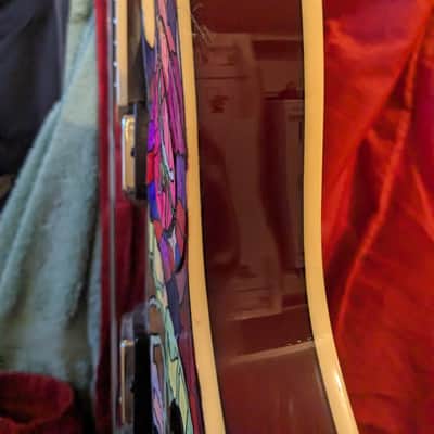 Ibanez AS7312-TCR Artcore custom rainbow image 9