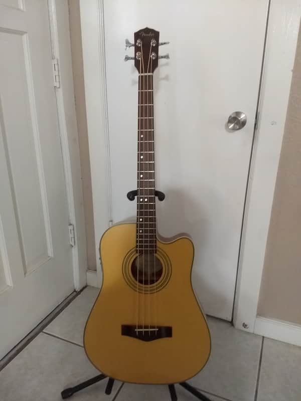 Fender BG29 NAT Acoustic/Electric Bass with Hard Case image 1