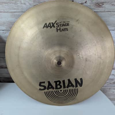 Used Sabian 14" AAX Stage Hi-Hat Cymbals (Pair) image 2