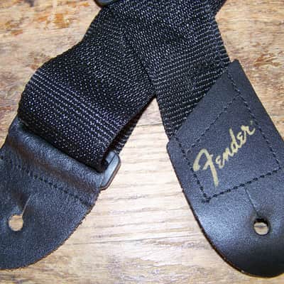Fender Guitar Strap 2010s Black & Brown & Yellow image 2