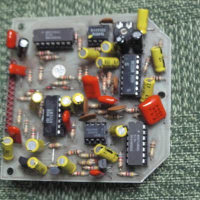 for parts / for repair DOD circuit board with parts on it for 575-A Flanger (Analog Flanger) NO casing, NO bottom plate, NO controls, NO switch, NO knobs, NO jacks, NO wires, NO screws (early to mid 1980s) image 6