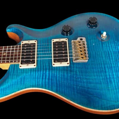 2002 Paul Reed Smith PRS CE-24 Flame Top CE24 ~ Blue Matteo ~ Great player with no issues! image 2