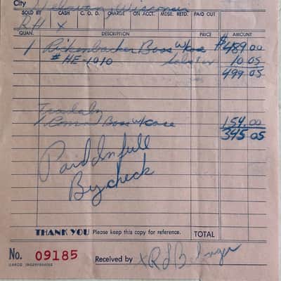 Rickenbacker 4001 "Mono" Bass 1968 - a dead mint Fireglo example w/an original Bill of Sale ! image 17