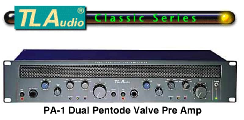 TL Audio PA-1 Classic Series Dual Pentode Valve Microphone Preamp 1990s - Blue image 1