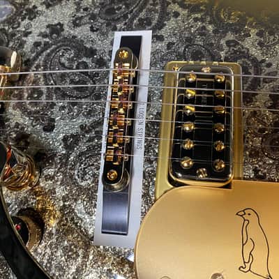 NEW ! Gretsch G6134TG Limited Edition Paisley Penguin String-Thru Bigsby Gold Paisley - Authorized Dealer image 4