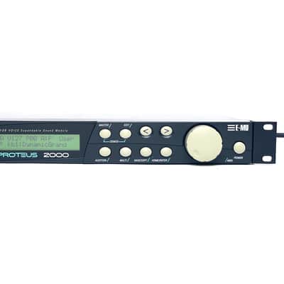 E-MU Systems Proteus 2000 Rackmount 128-Voice Sampler Module 1999 y2k 90s 100V -240V Made in USA Worldwide Shipment image 4