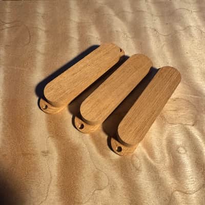 Guilford Mahogany Single Coil Pickup Cover Set - No Poles - fits Fender and many others image 1