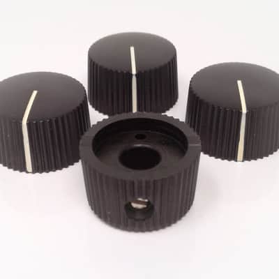 True Custom Shop® Vintage Style "Radio Amplifier Knobs for Fender Amps Black 4pk image 2