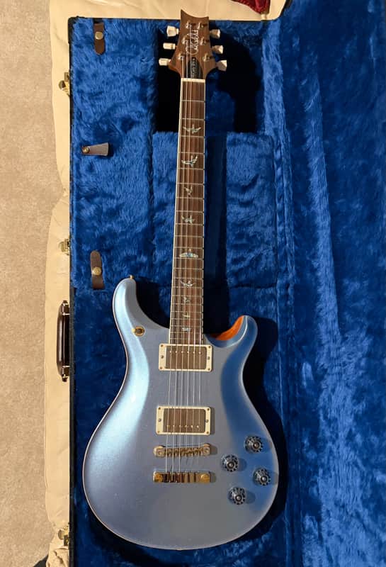 PRS McCarty 594 Wood Library Limited 2022 - Frost Blue Metallic w/Natural Back image 1