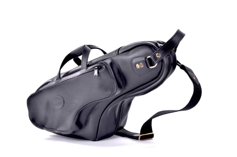 Walt Johnson Sax Case Cover - Tenor - Leather (Smooth Black) - Glenn Cronkhite image 1