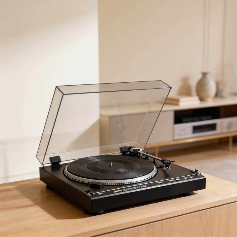DUAL / GRUNDIG PS-5600 Rare Vintage Turntable Working Front Loading Warranty image 1