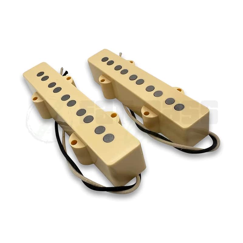 Lindy Fralin 5 String Jazz Bass® Pickup Set - Cream Covers image 1