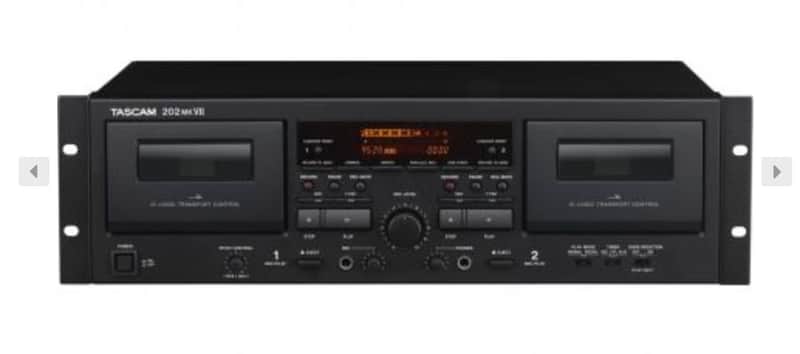Tascam 202 MKVII Dual Cassette Recorder/Player image 1