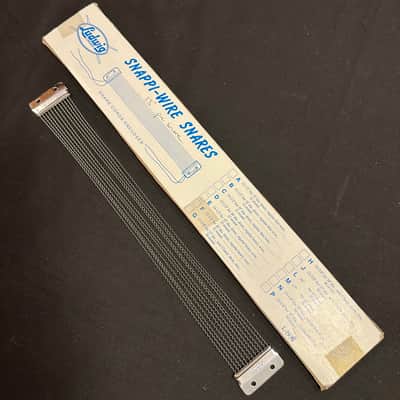 VINTAGE Ludwig 13" Snare Wires, Snares, 12-Strand, Script Logo, 2-Hole Ends, 1970s - EXCELLENT image 1