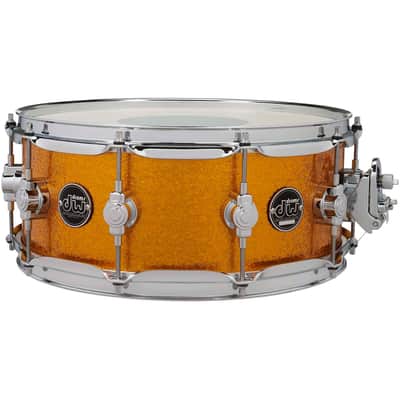 Drum Workshop Performance Series 5.5x14 Snare Drum - Gold Sparkle image 2