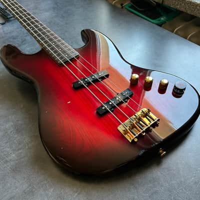 Tokai Custom Edition Jazz Bass Made in Japan 1991 - Transparent Red image 19