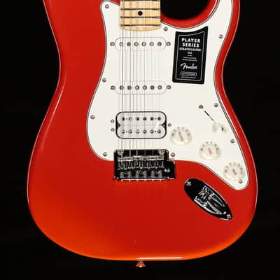 Fender Limited Edition Player Stratocaster HSS Maple Fingerboard Fiesta Red with Matching Headstock (345) image 3