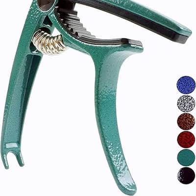 Guitar Capo, Lightweight Zinc Alloy Capo for Acoustic and Electric Guitars, Bass, Mandolin, Banjo, Ukulele(Dark Green) image 1