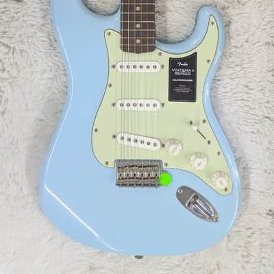 Fender Vintera II Road Worn '60s Stratocaster Electric Guitar, Sonic Blue w/Case image 1