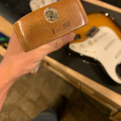 1959 Fender Stratocaster, Players Grade, Maple Fingerboard, Refin, Case image 19