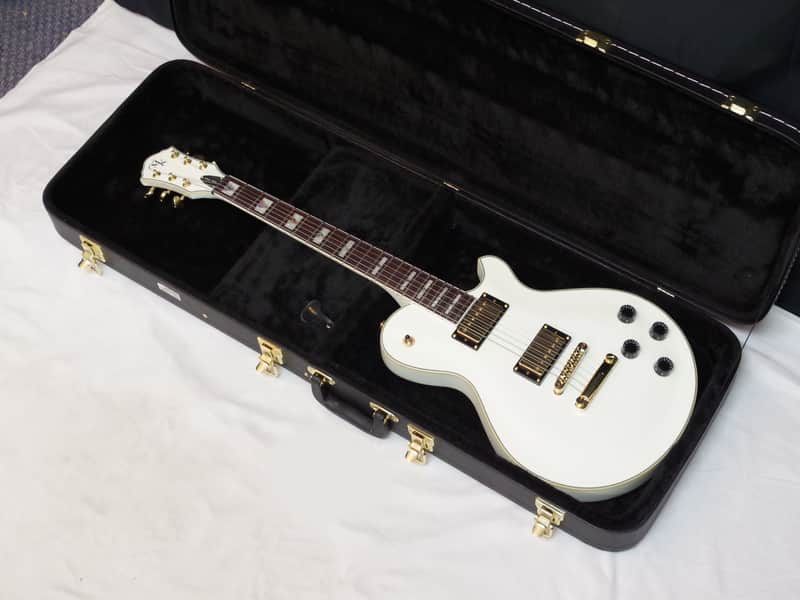 MICHAEL KELLY Patriot Vintage electric GUITAR new w/ CASE - White - cosmetics image 1