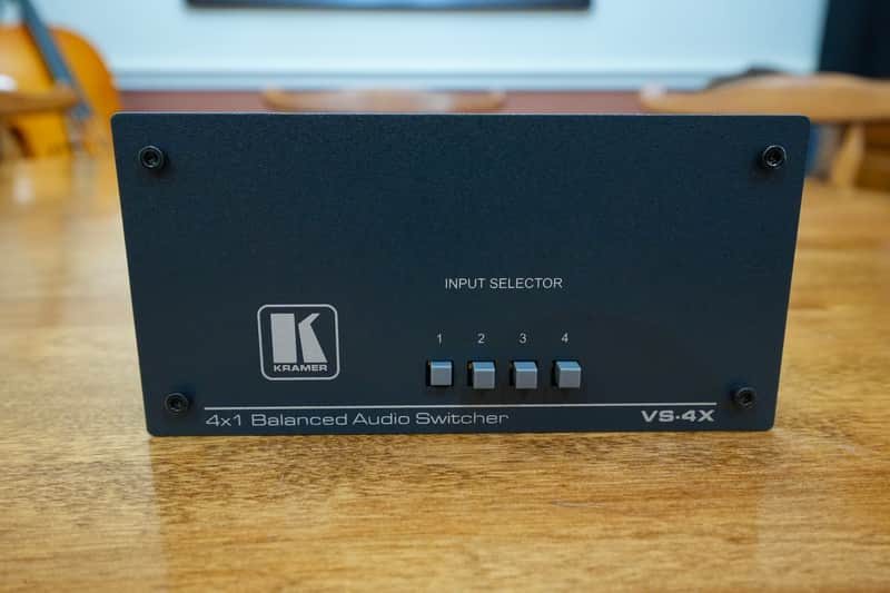 Kramer VS-4X 4in 1out Stereo Audio Switcher (XLR) image 1