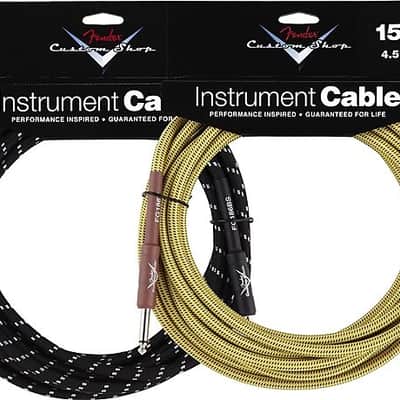 Fender Custom Shop Performance Series Cable, 5', Tweed 2016