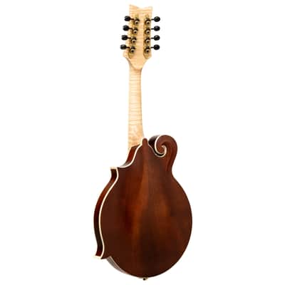 Ortega RMF200PF Americana Series F-Style Solid Flamed Maple Top Maple Neck 8-String Mandolin w/Croco Leather Case image 7