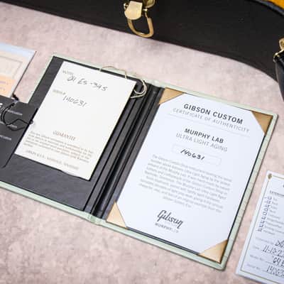 GIBSON USA Custom Shop Murphy Lab Custom Select '64 ES-345 Reissue Ultra Light Aged "Pelham Blue + Rosewood" (2024) image 3