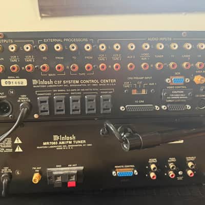 McIntosh Mr7083 tuner with c37 preamp 1992 image 2