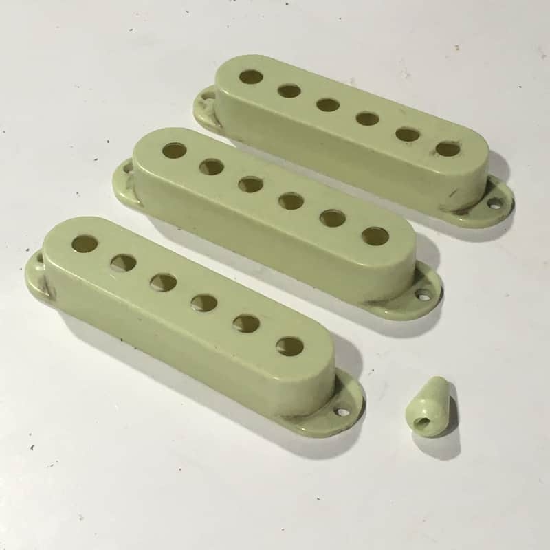 Vintage Spec 52mm Bold Mint Green Pickup Covers Strat Relic Fender Stratocaster image 1