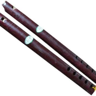 Algoza Bamboo Flute Big Size Alghoze Jorhi  IndienKultur Indian Wood Wind Musical Instrument image 2