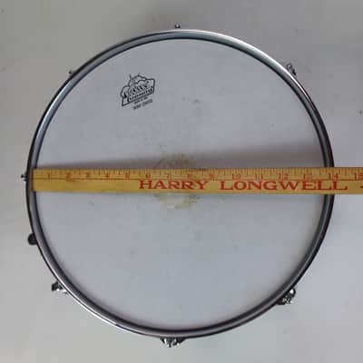 Ludwig Rocker 8Lug Snare Drum#6202064 5x14"Vintage Chrome Over Wood 5Ply Black/W image 13